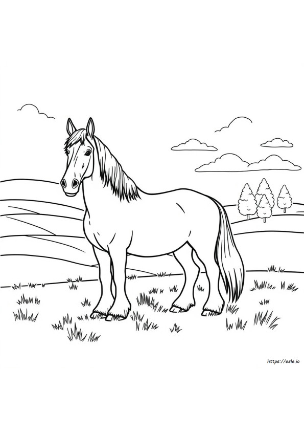 Clydesdale Coloring Pages