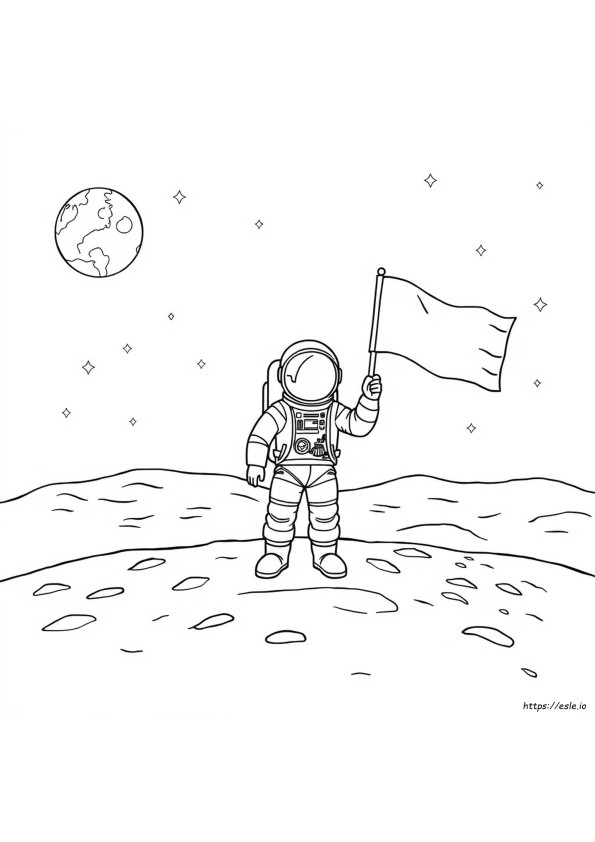 Astronaut Ausmalbild
