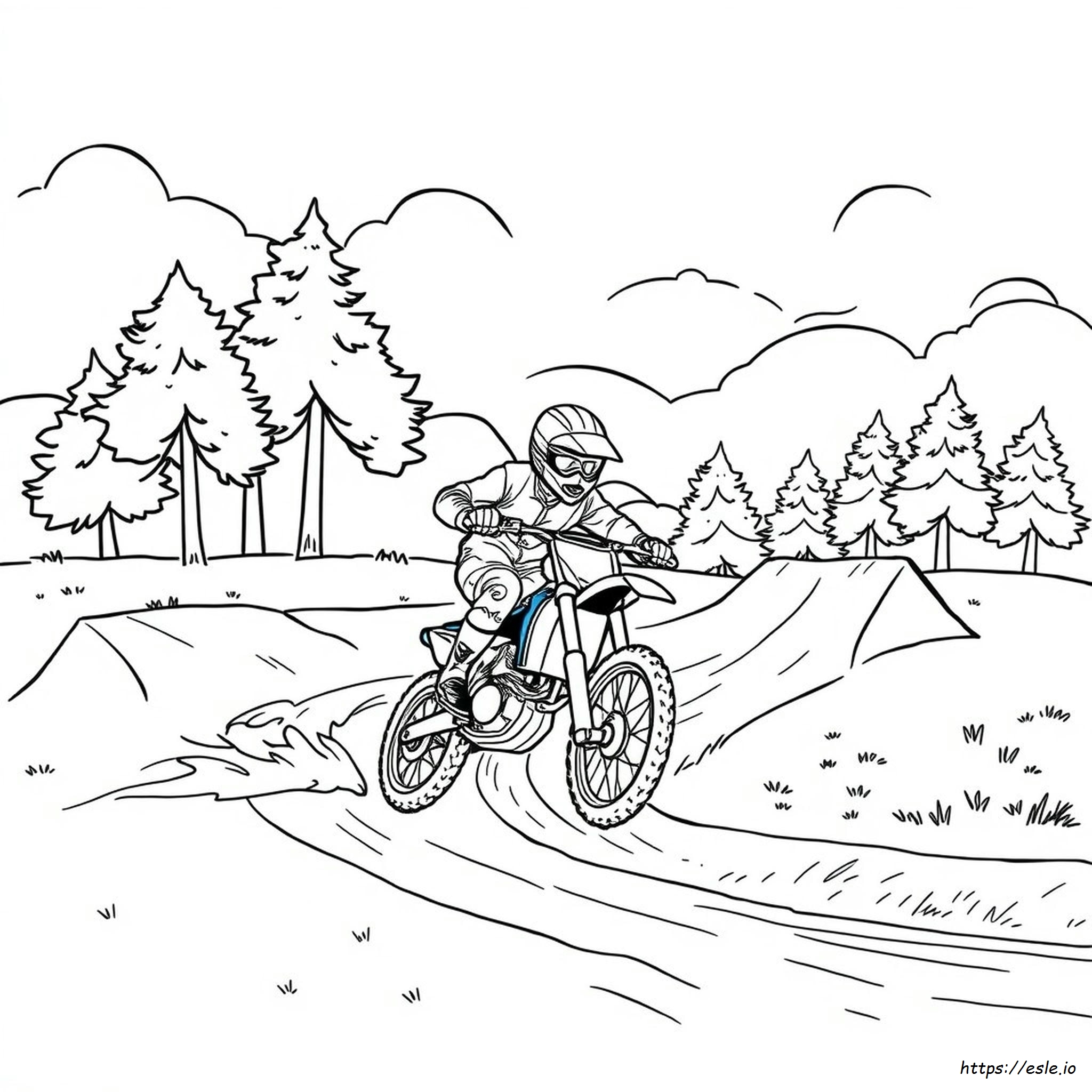 Free Motocross Coloring Pages