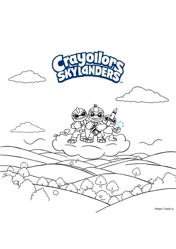 Desenhos Gigantes Para Colorir Skylanders Crayola