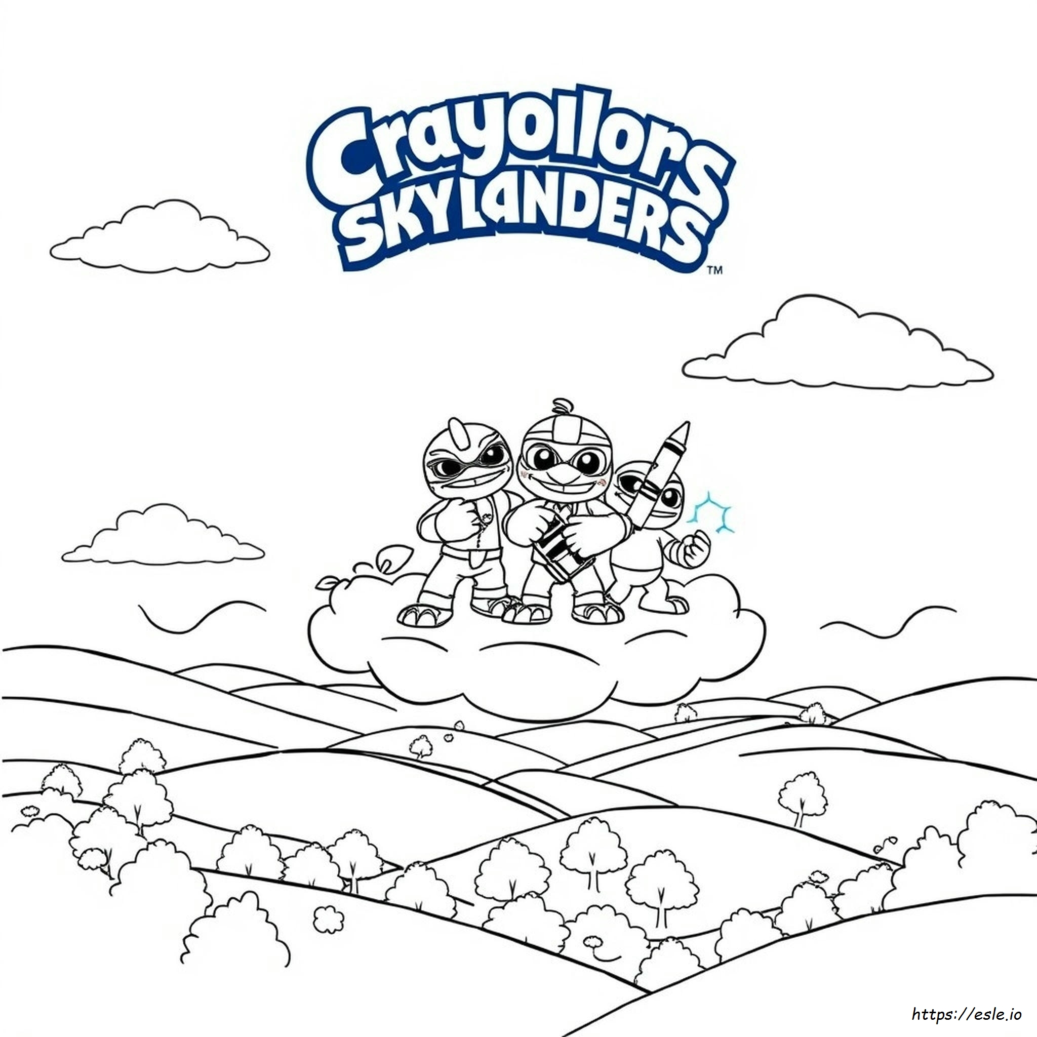 Crayola Giant Coloring Pages Skylanders
