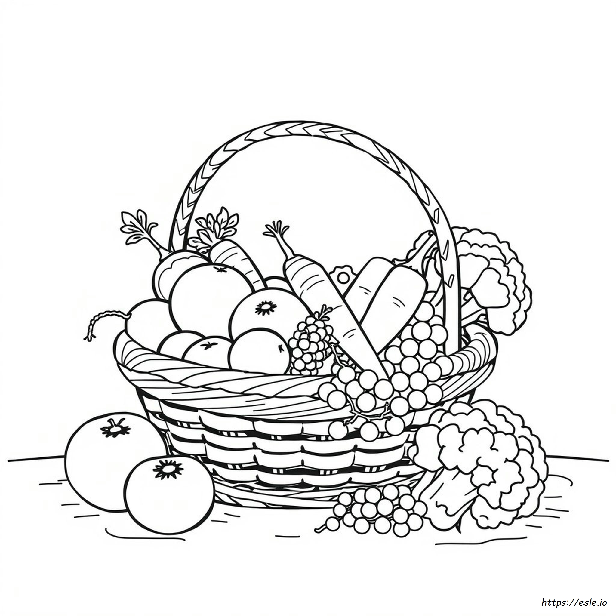 Coloring Pages Of Fruits And Vegetables