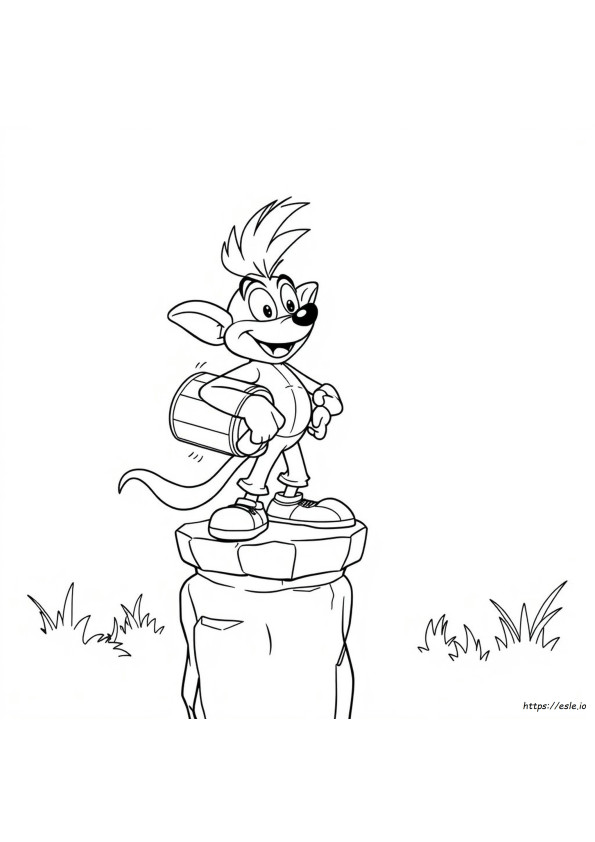 Kolorowanki Crash Bandicoot
