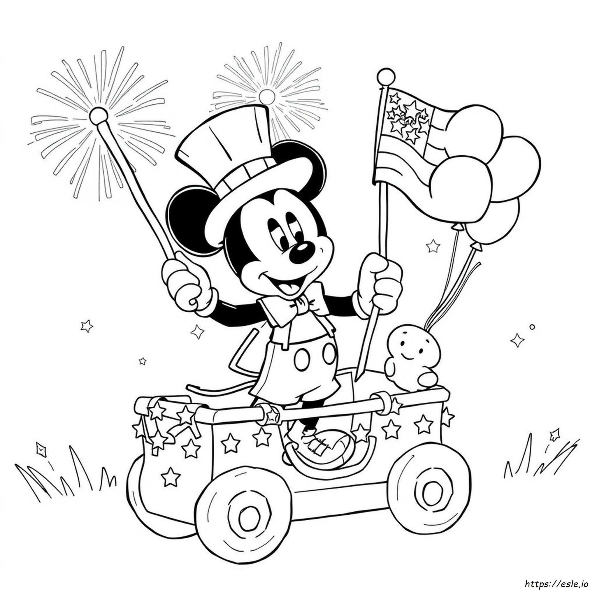 Mickey Mouse Fourth Of July Coloring Pages