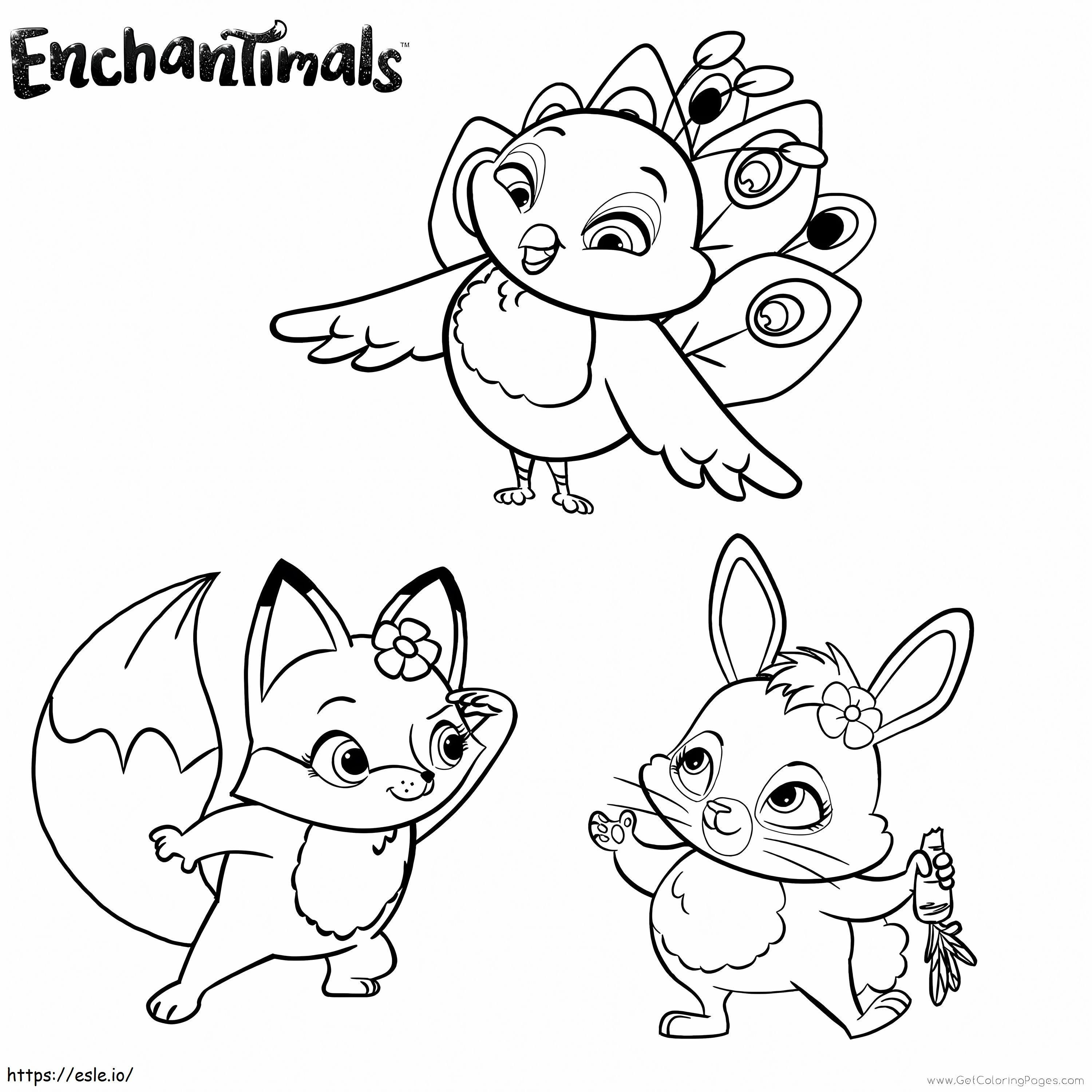 Enchantimals Animals värityskuva