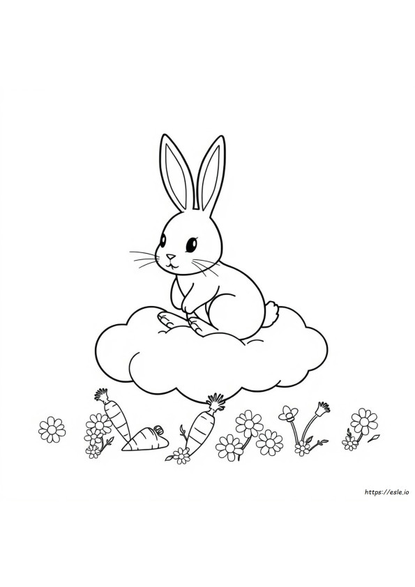うさぎのぬりえ 無料ダウンロード