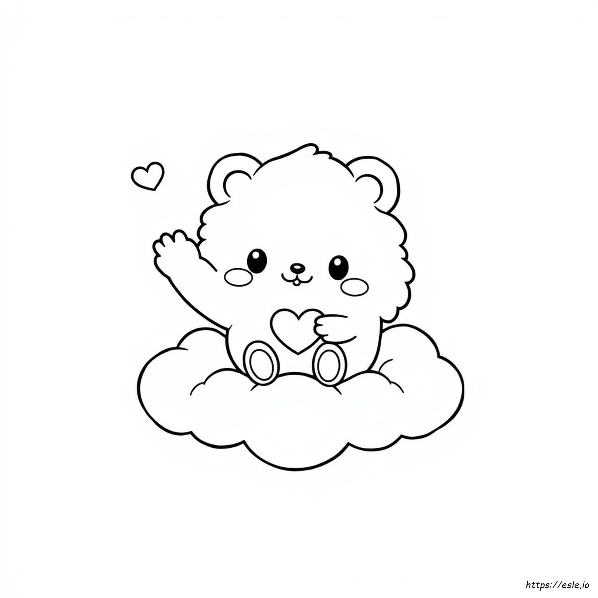 Cute Pompompurin Pom Pom Purin Coloring Page