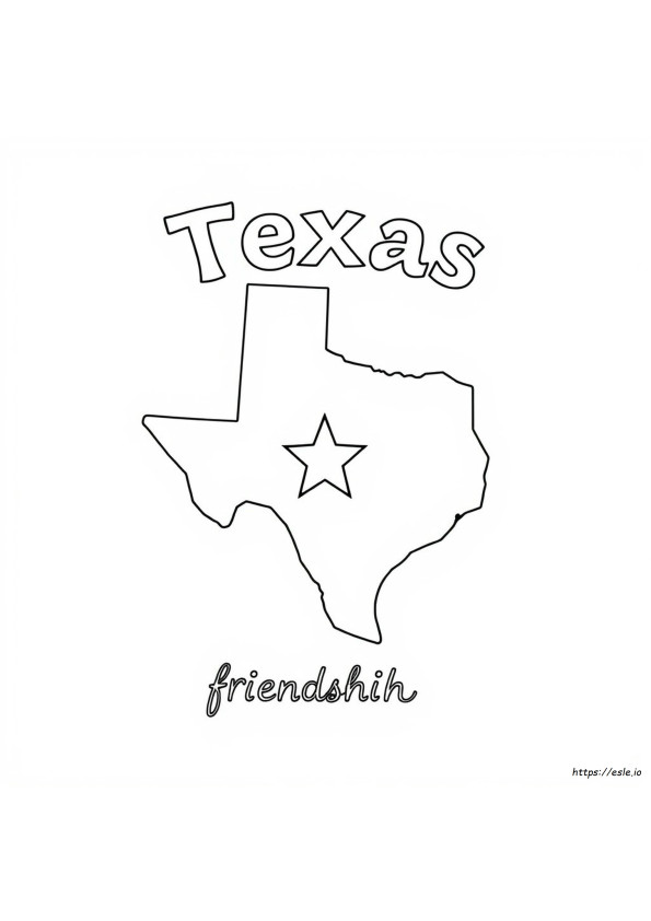 Texas Kleurplaat