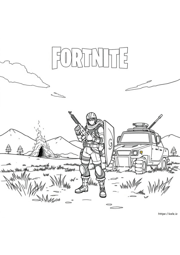 Fortnite V rityskuvat Tulostettavaksi