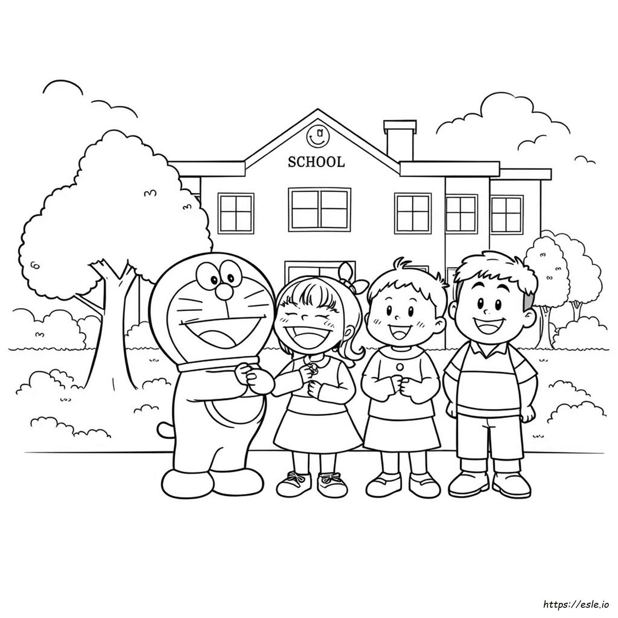 Coloring Pages Doraemon Shizuka Gian Suneo Nobita Drawing
