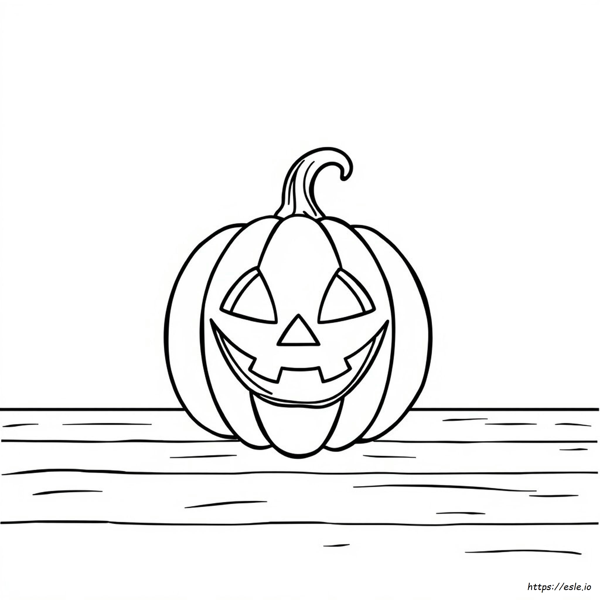 Spooky Jack O Lantern Coloring Page
