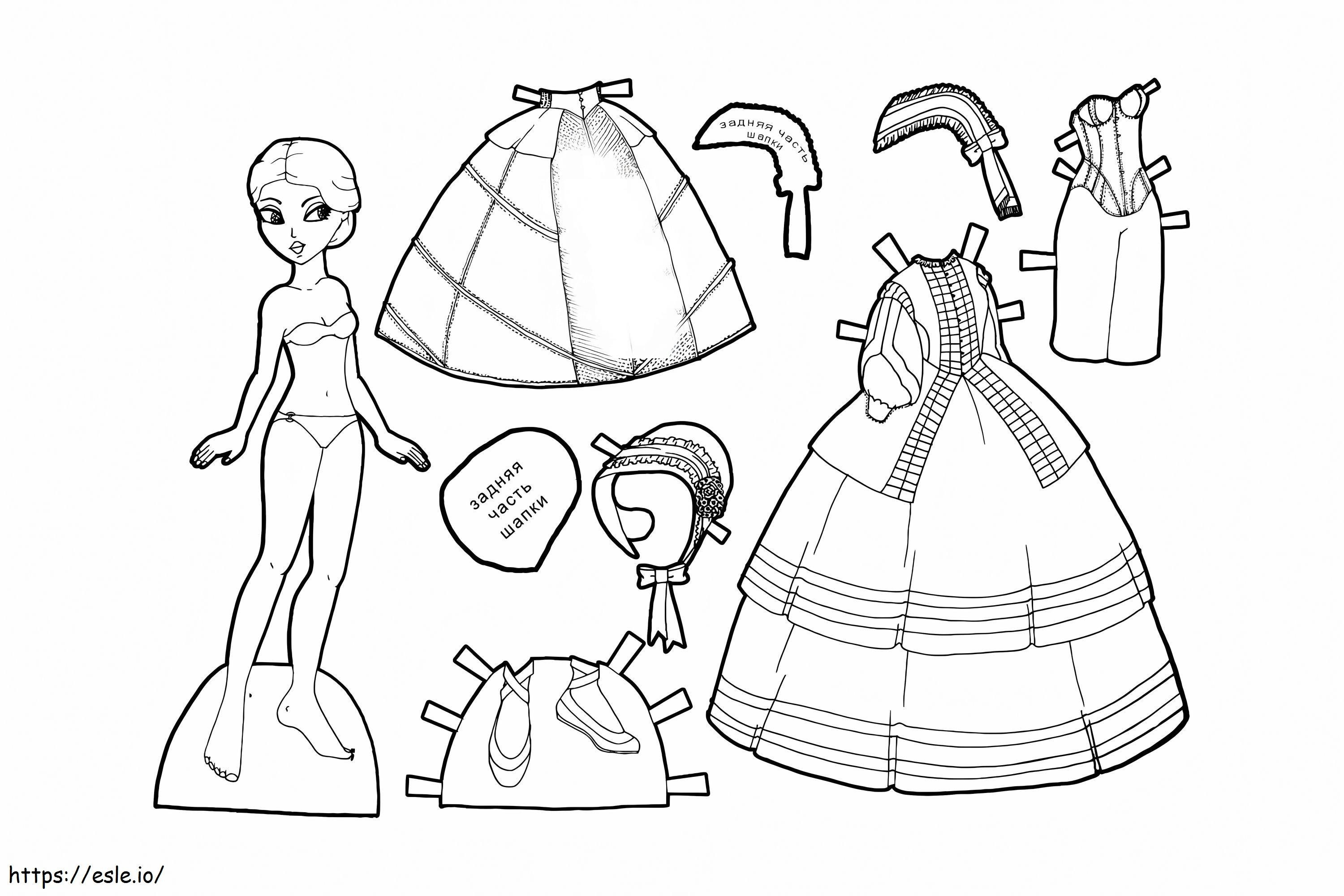 Paper Dolls 31 coloring page