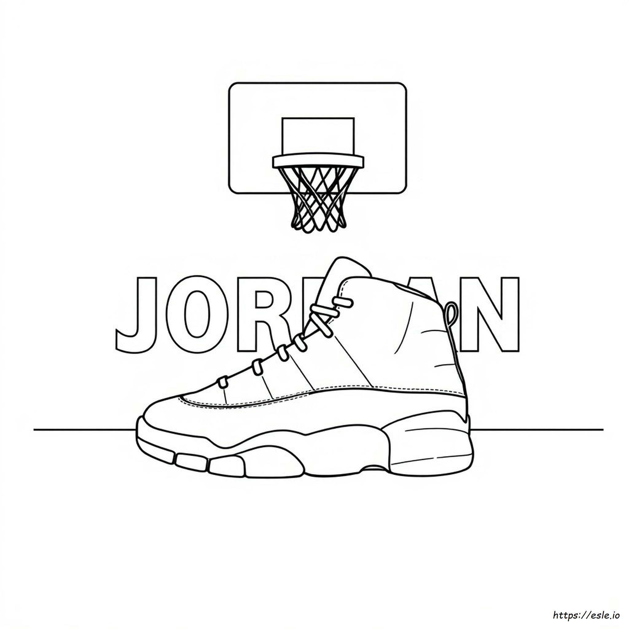Jordan 12 Coloring Sheet