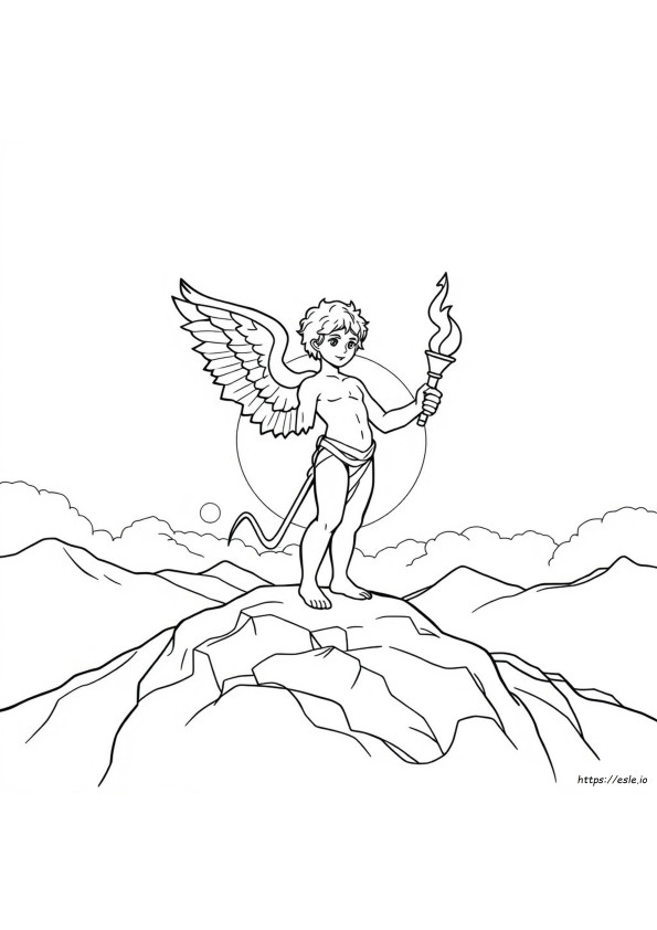 Eros Coloring Pages