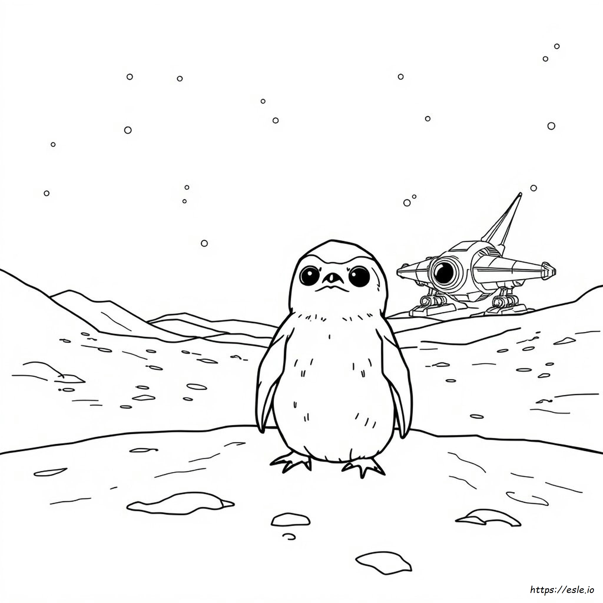 Porg Di Star Wars Da Colorare