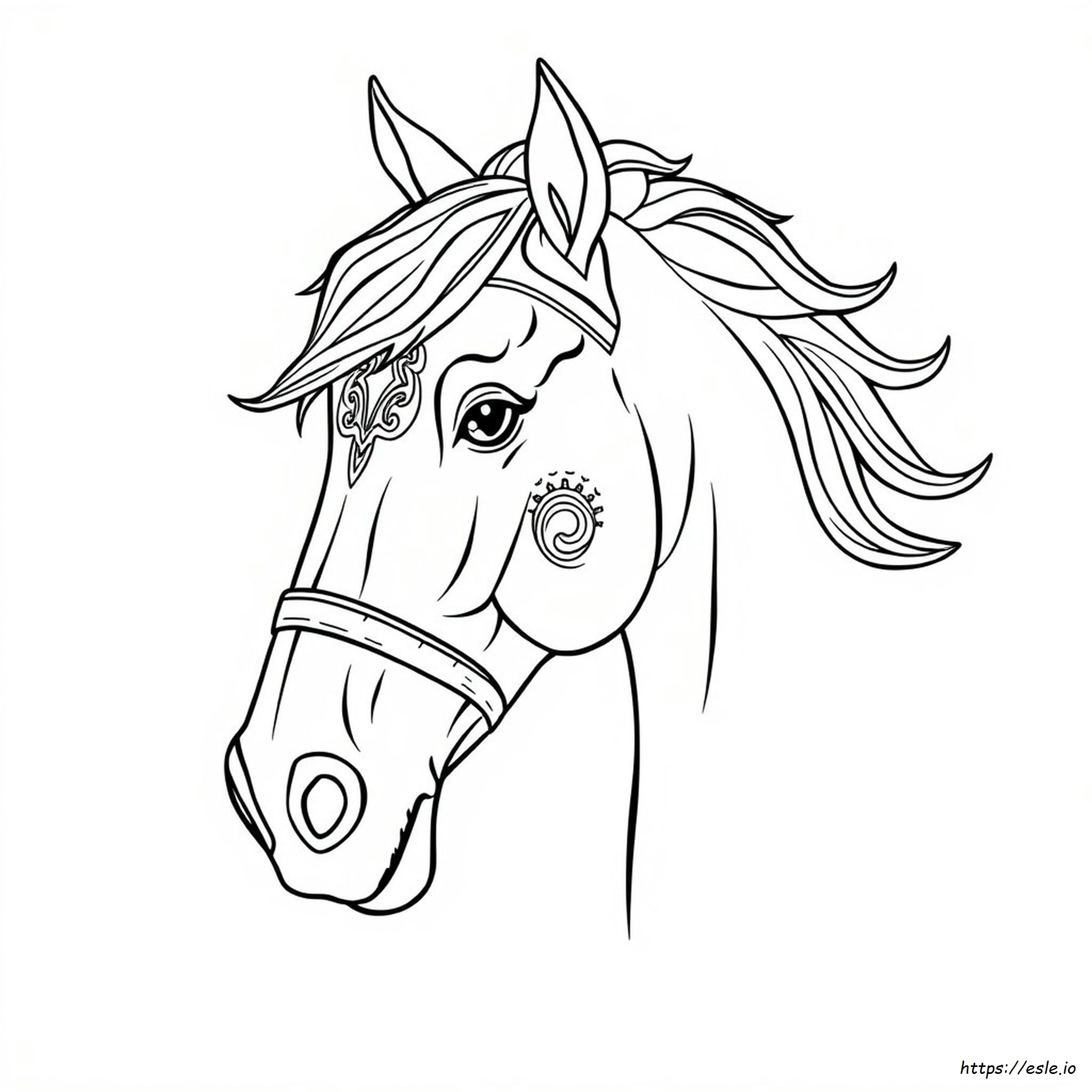 Horse Head Coloring Pages For Adults