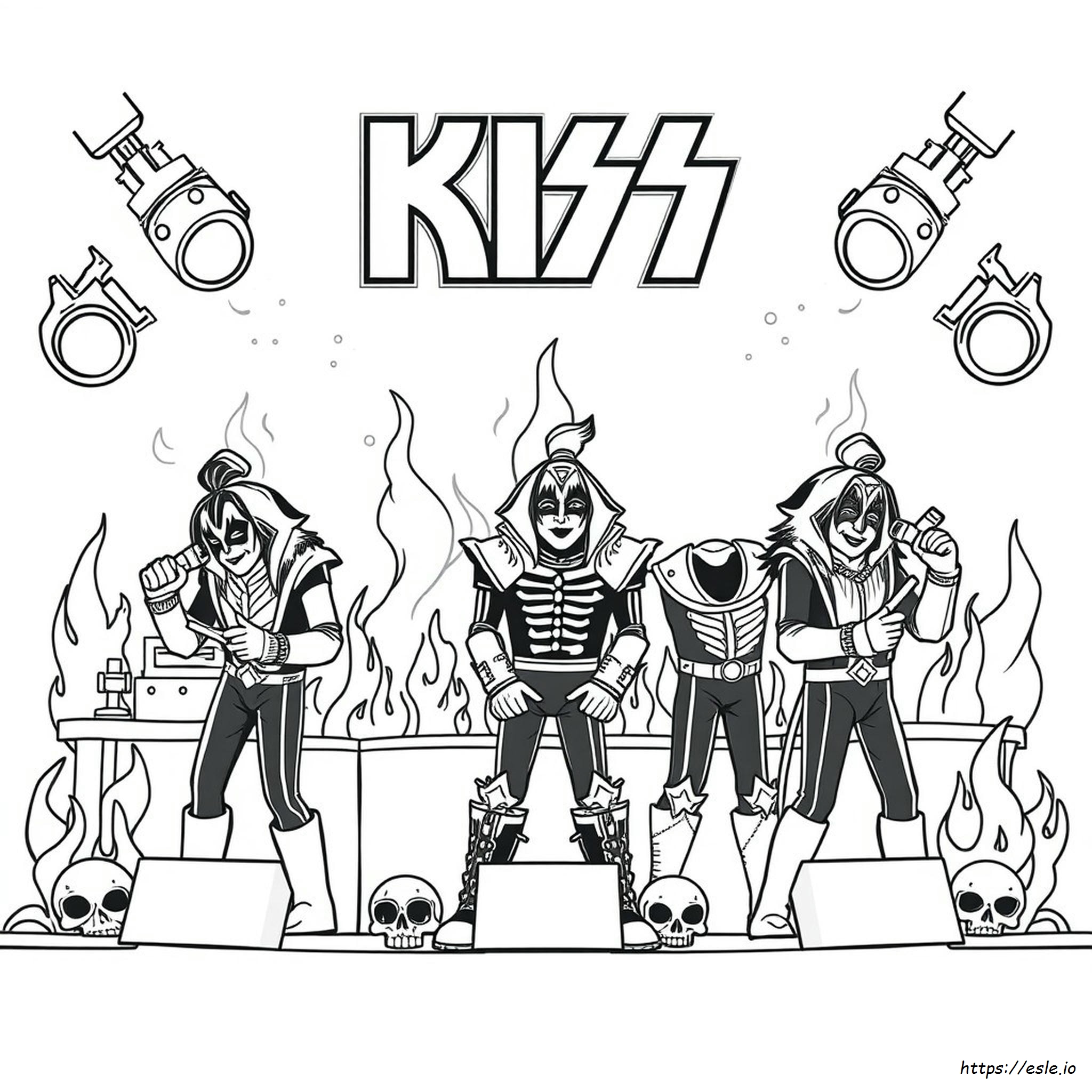 Kiss Rock Band Disegni Da Colorare