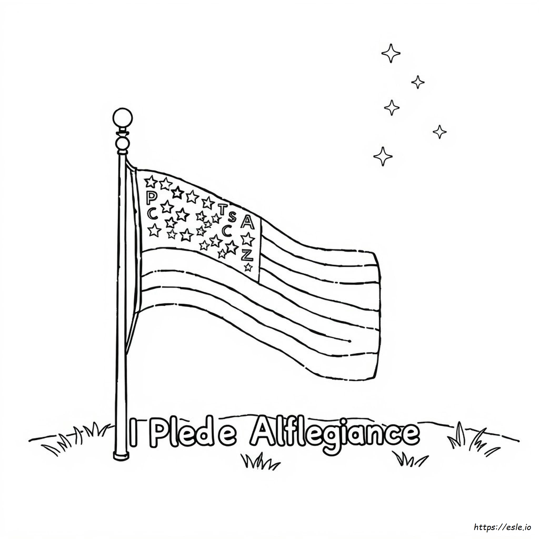 4 H Belofte Kleurplaat kleurplaat