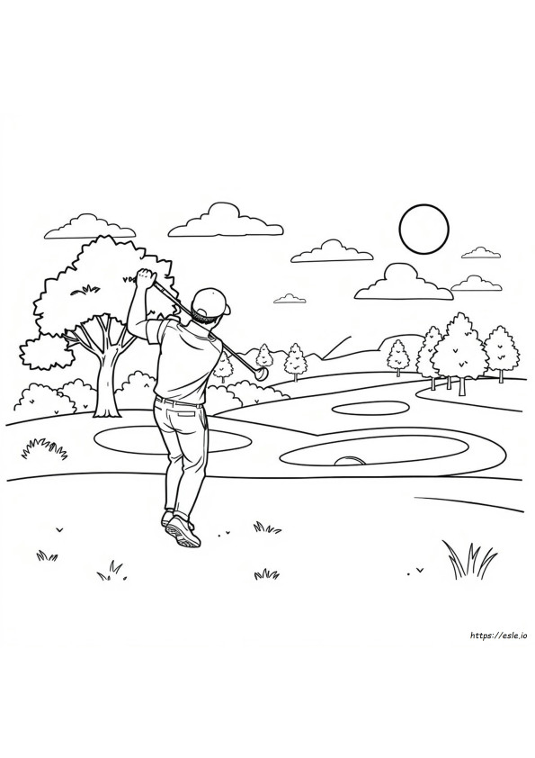 Kolorowanki Golfowe Dla Dzieci