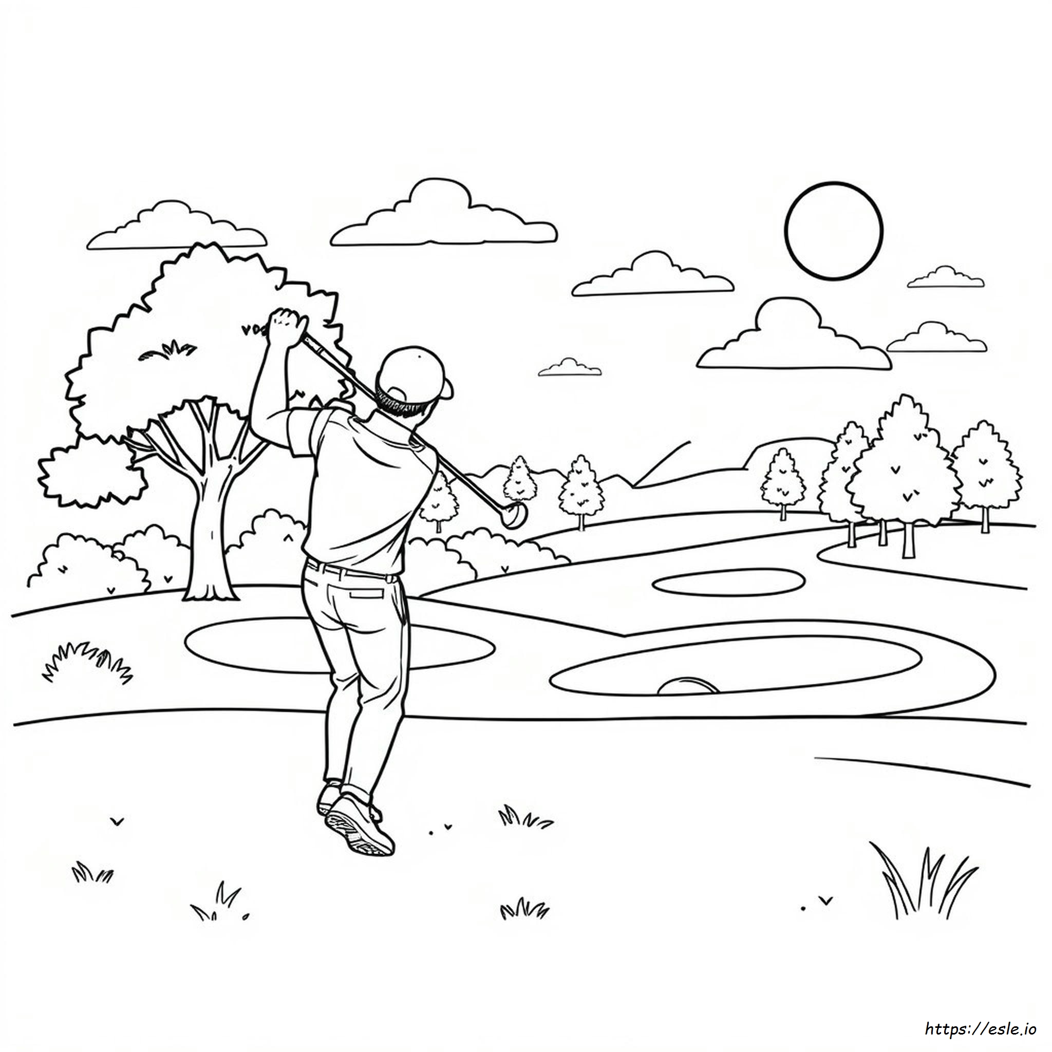 Coloriages De Golf Pour Enfants