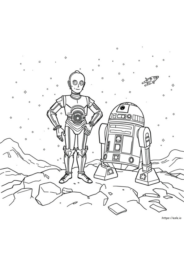 C3po Para Colorear