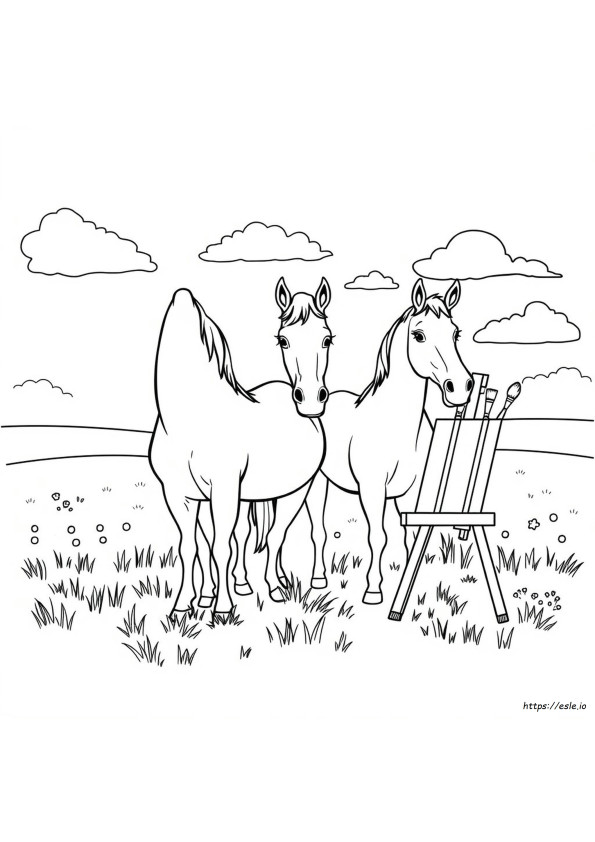 Coloring Pages Of Paint Horses