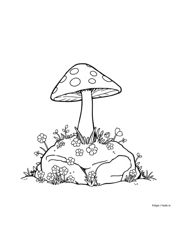 Gambar Mewarnai Jamur