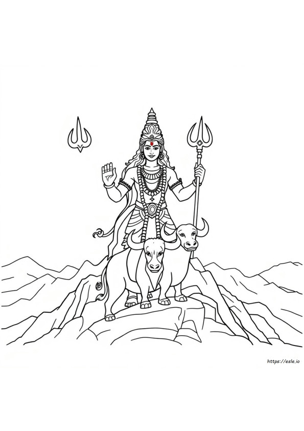 Shiva Colouring Pages