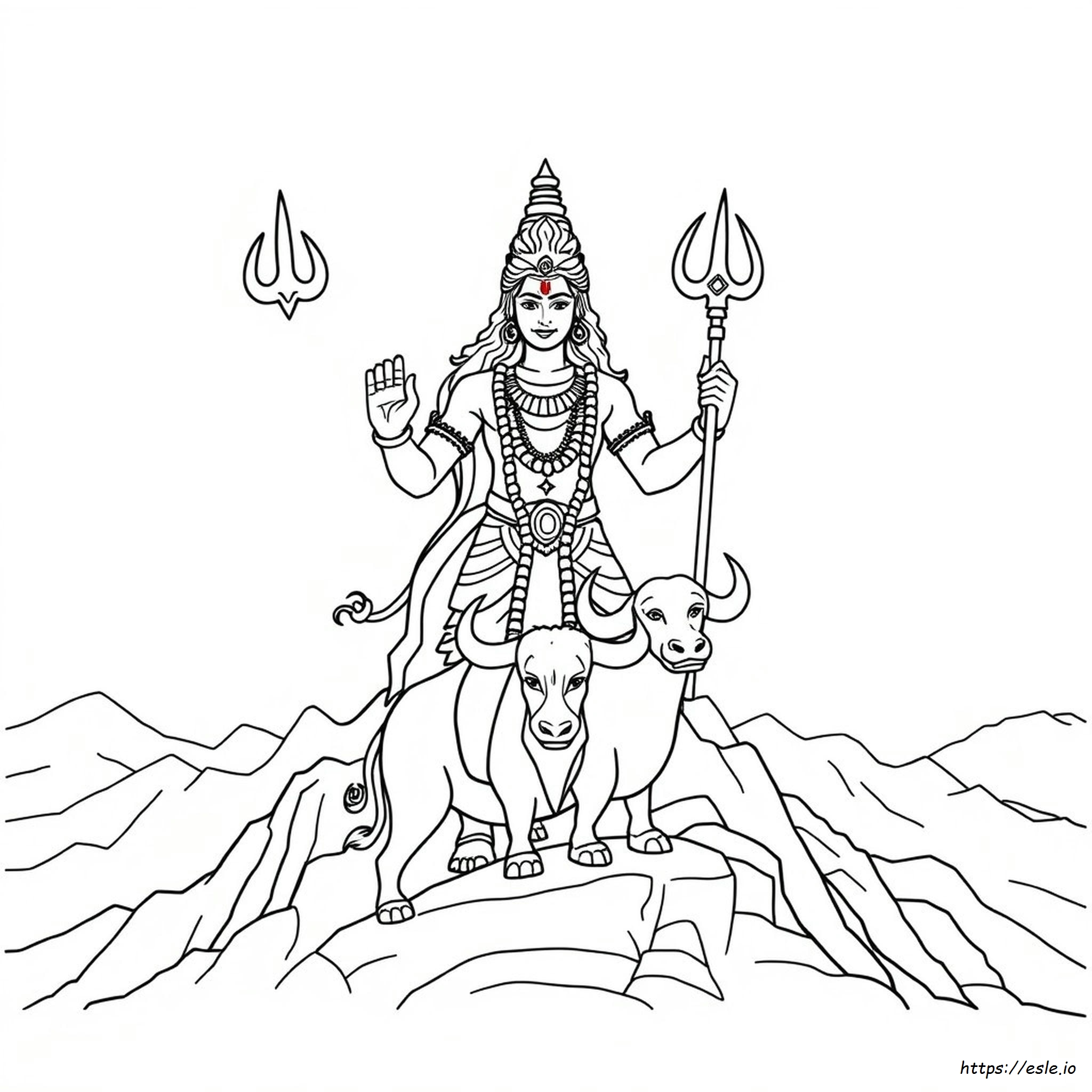 Shiva Kleurplaten kleurplaat
