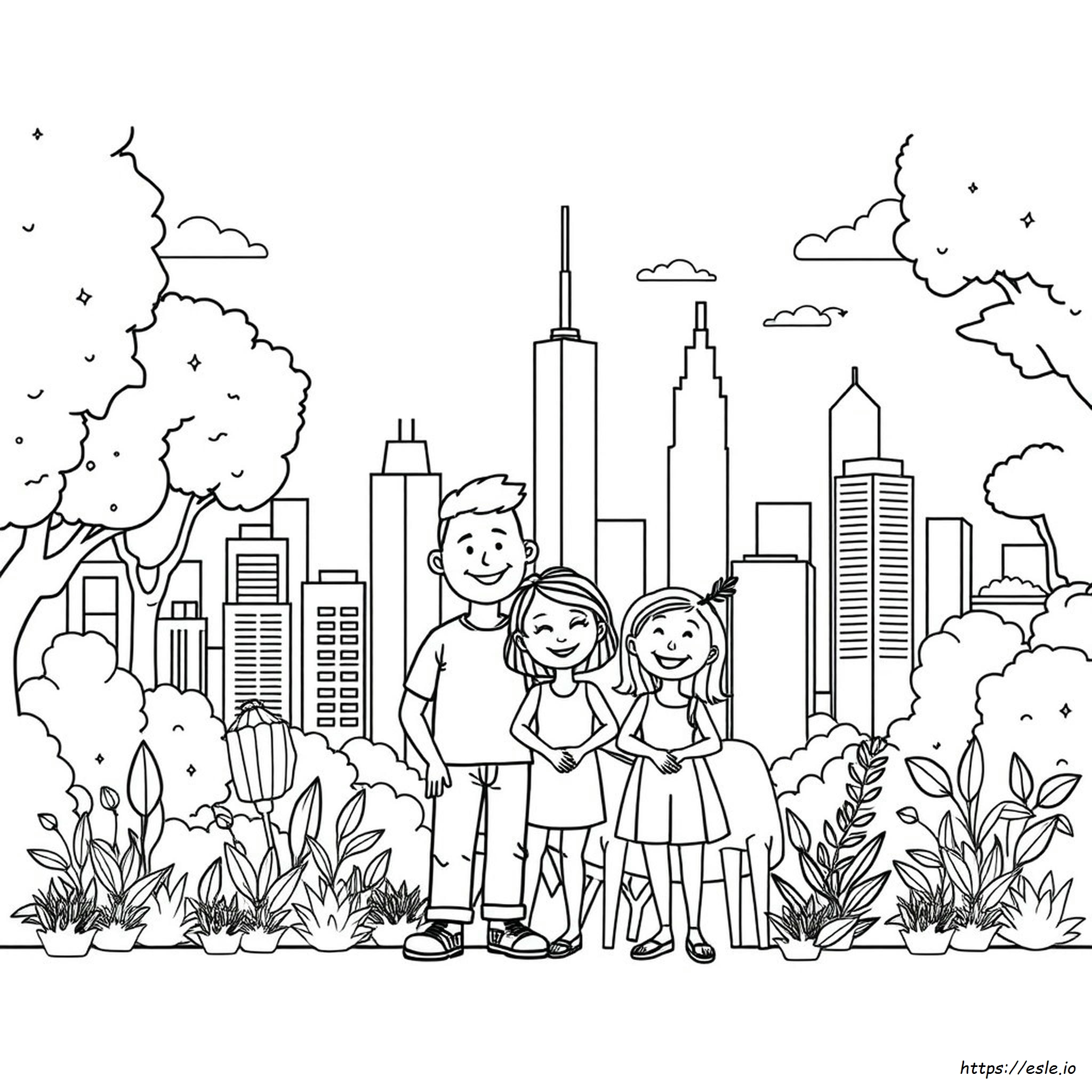 Coloriages Familiaux Big City Greens À Imprimer