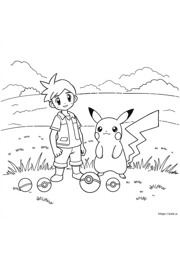 Pokemon Coloring Pages Ash And Friends