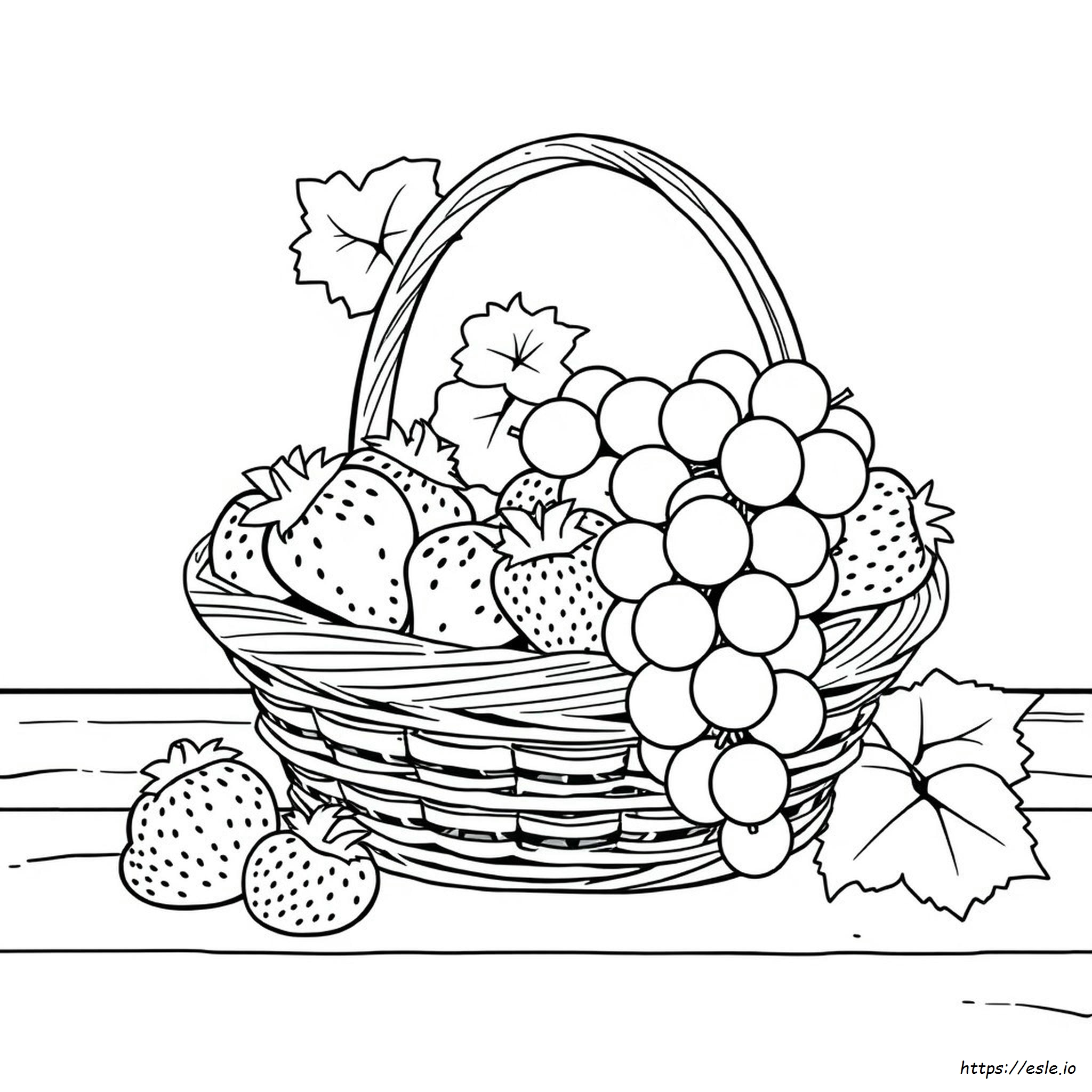 Coloring Fruits Clipart