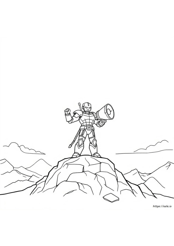 Titan Projector Man Coloring Page