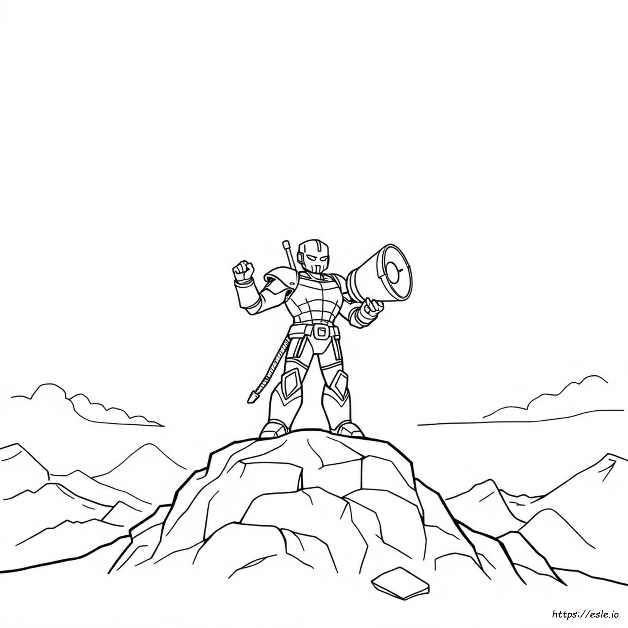 Titan Projector Man Coloring Page