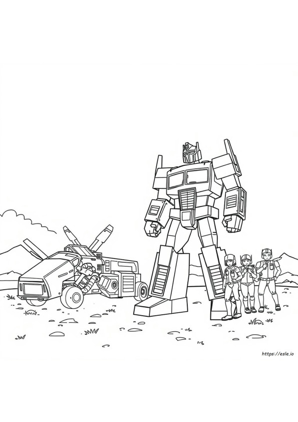 Optimus Prime Transformers Age Of Extinction Coloring Page