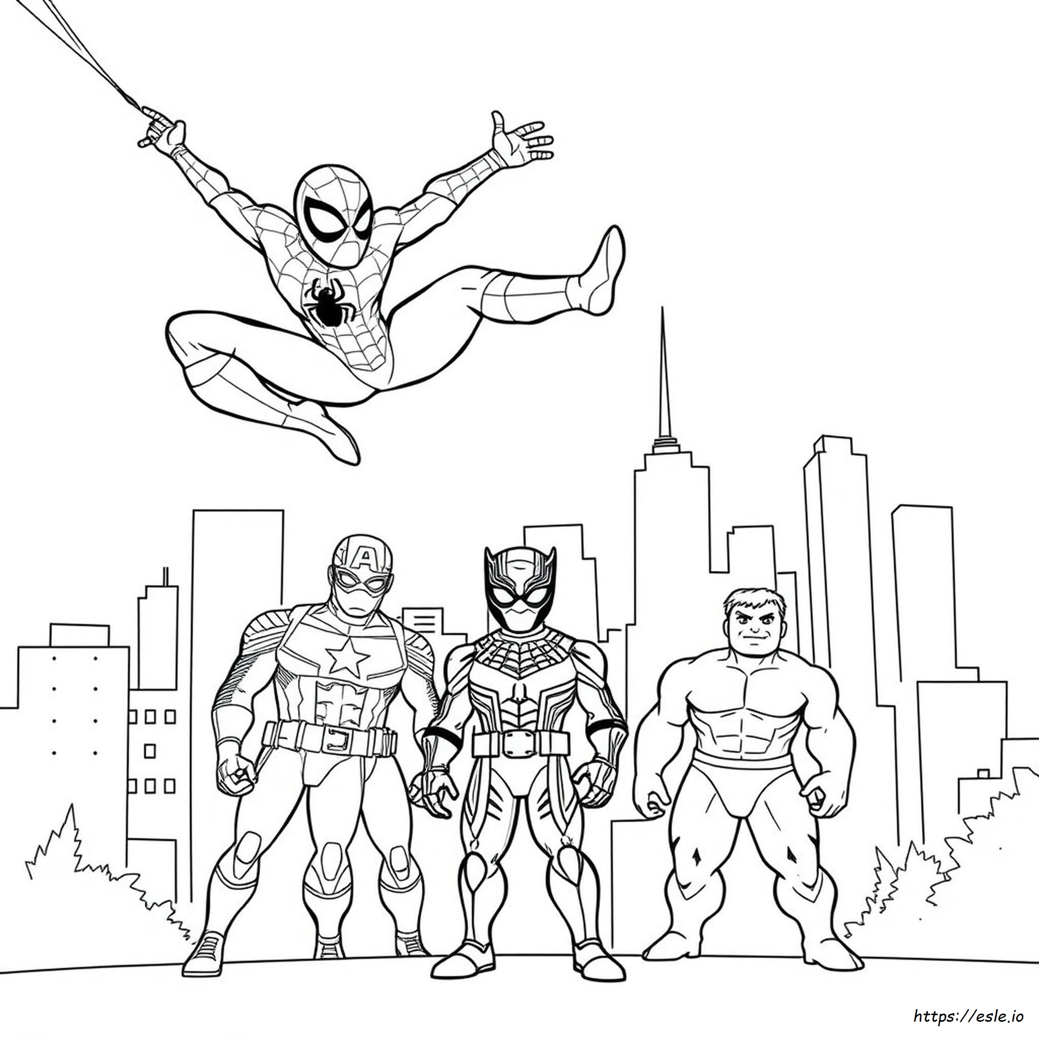 Free Spidey And Friends Coloring Pages