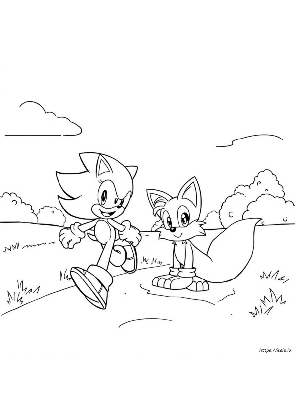 Kolorowanki Sonic I Jego Przyjaciele