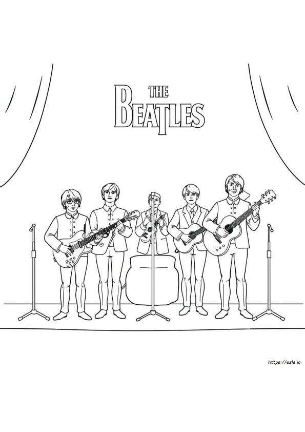 Kolorowanka The Beatles