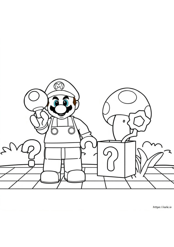 Kolorowanki Lego Mario