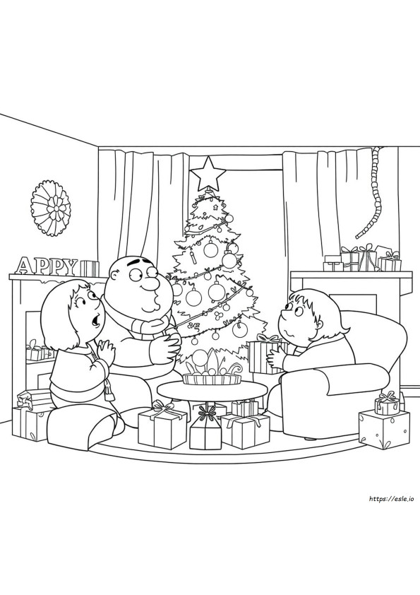 Family Guy Boże Narodzenie Kolorowanki