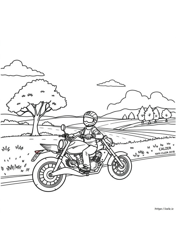 Kolorowanki Motocykle Do Druku Pdf