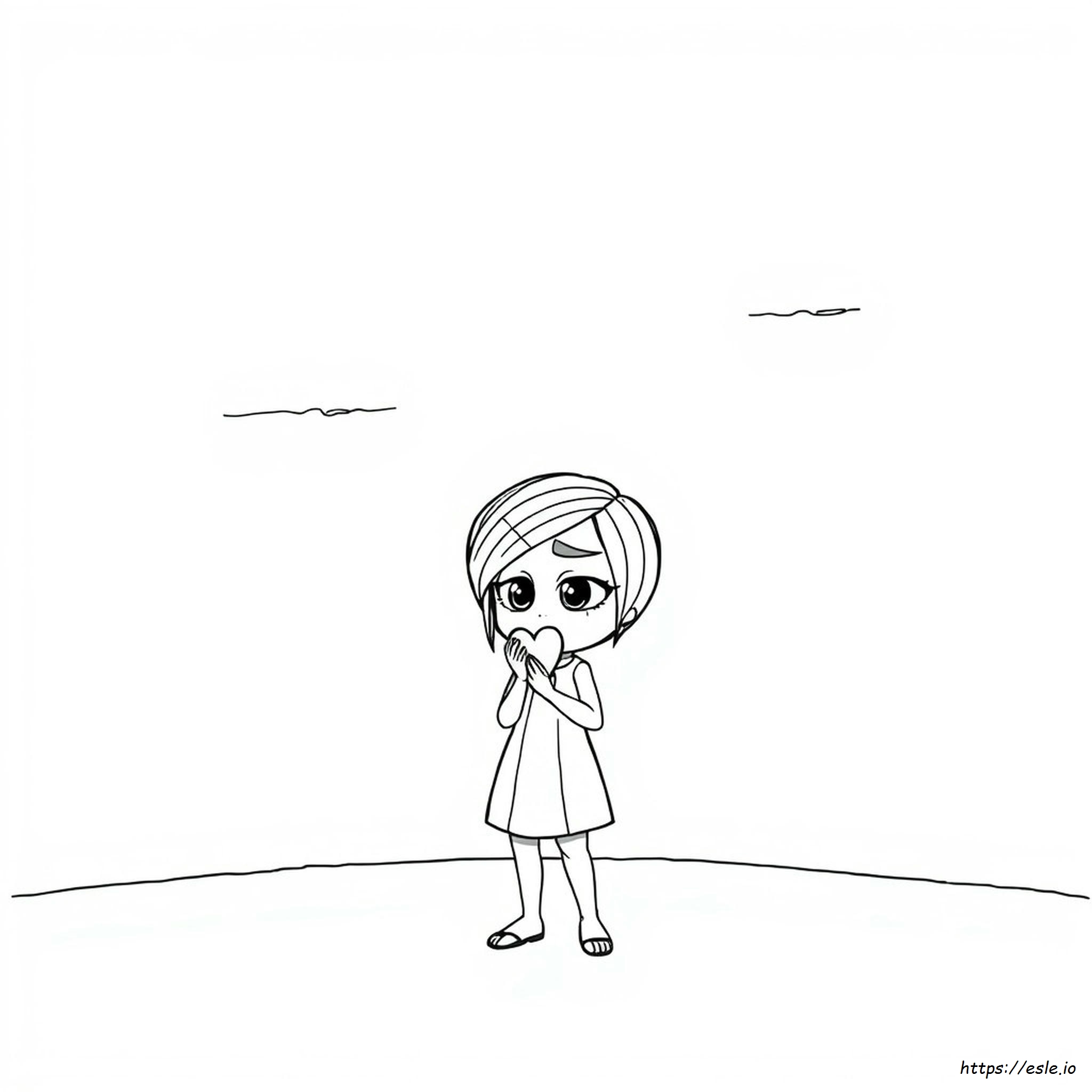 Anxiety Inside Out Coloring Page