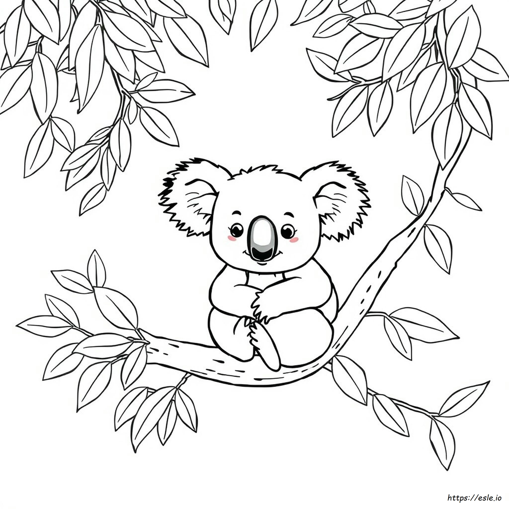 Koala Colouring In Printable