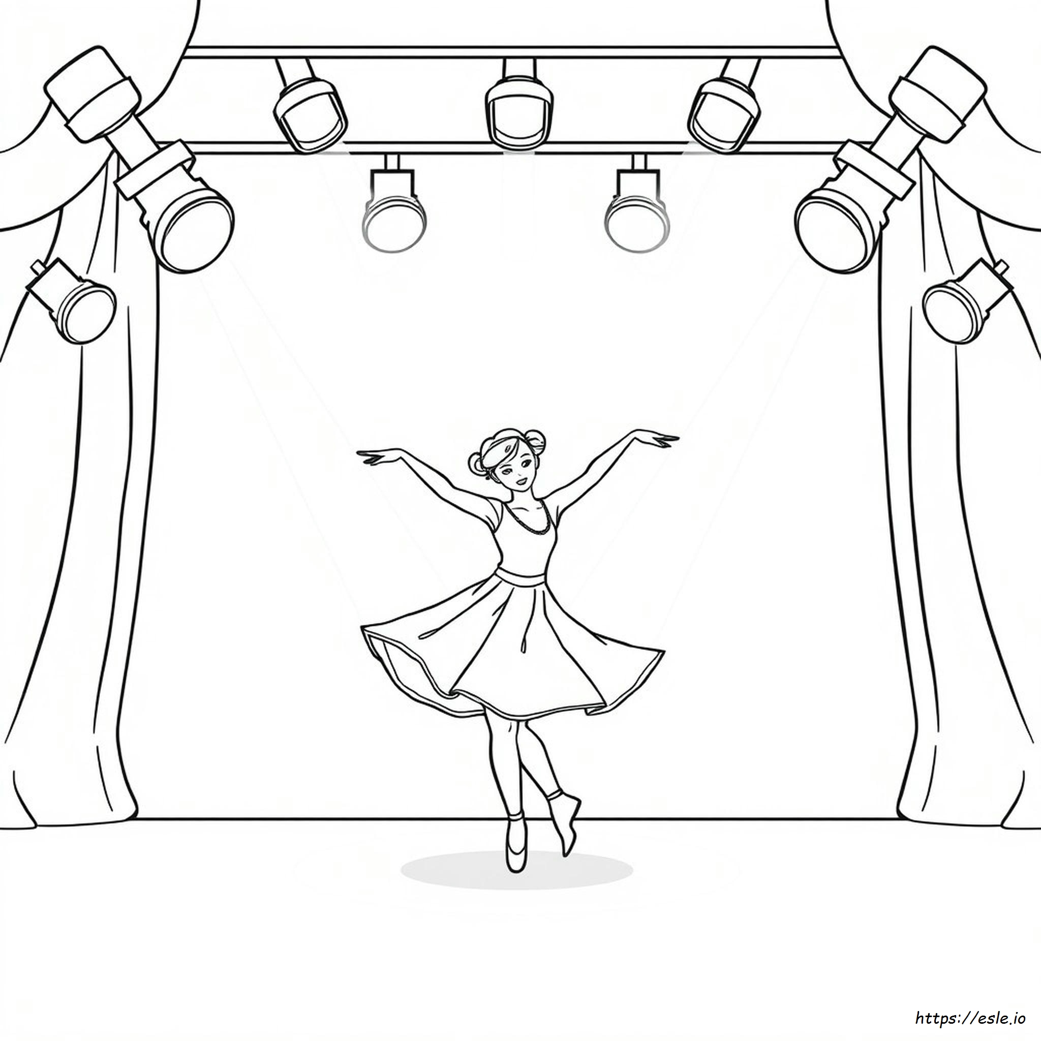I Love Dance Coloring Pages