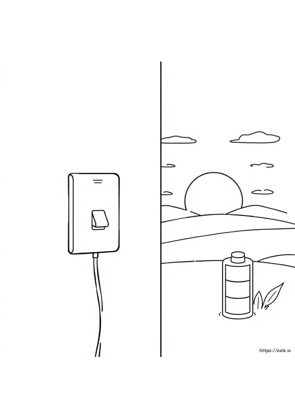 Kolorowanki Oszczędzaj Energię