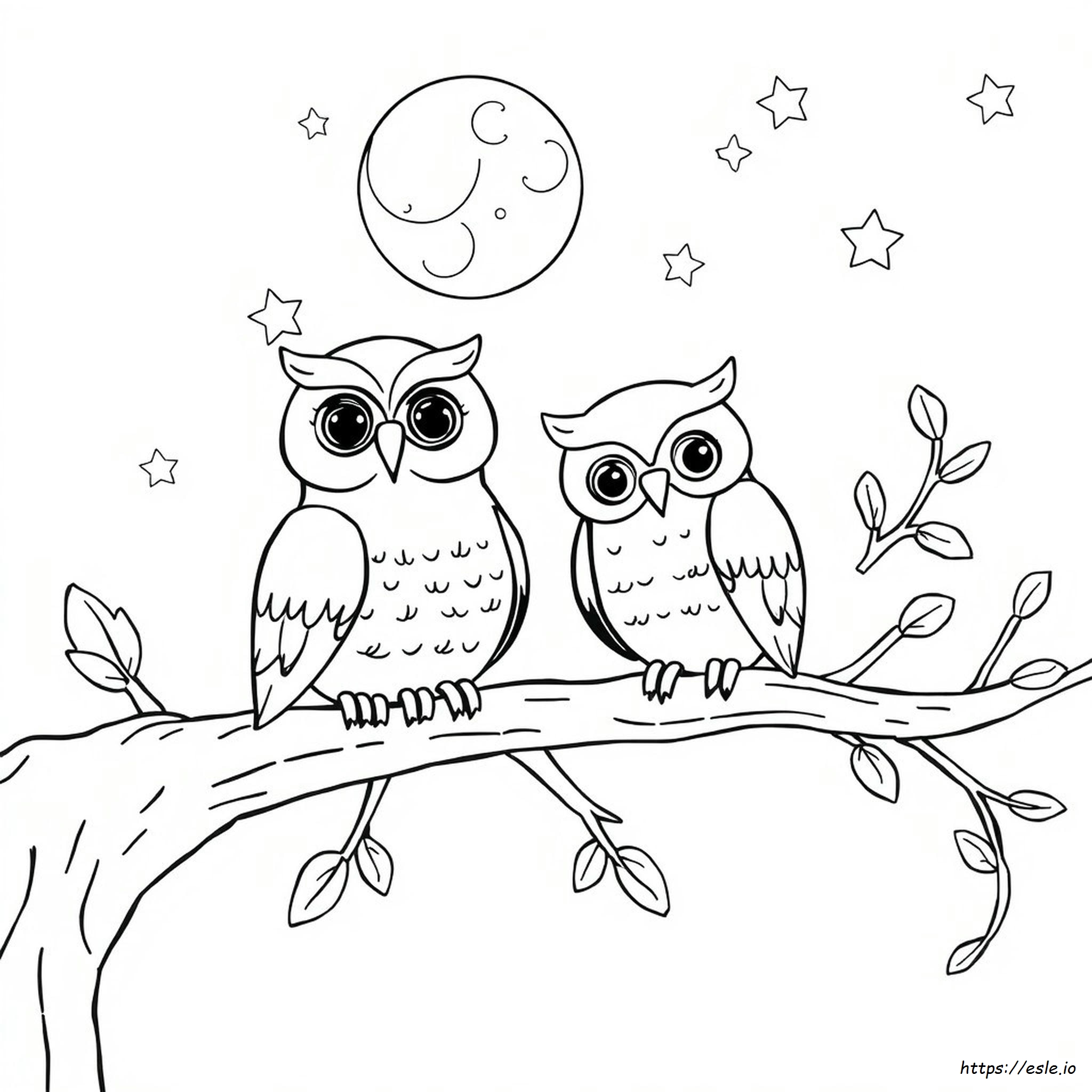 Coloring Pages Of Cute Owls