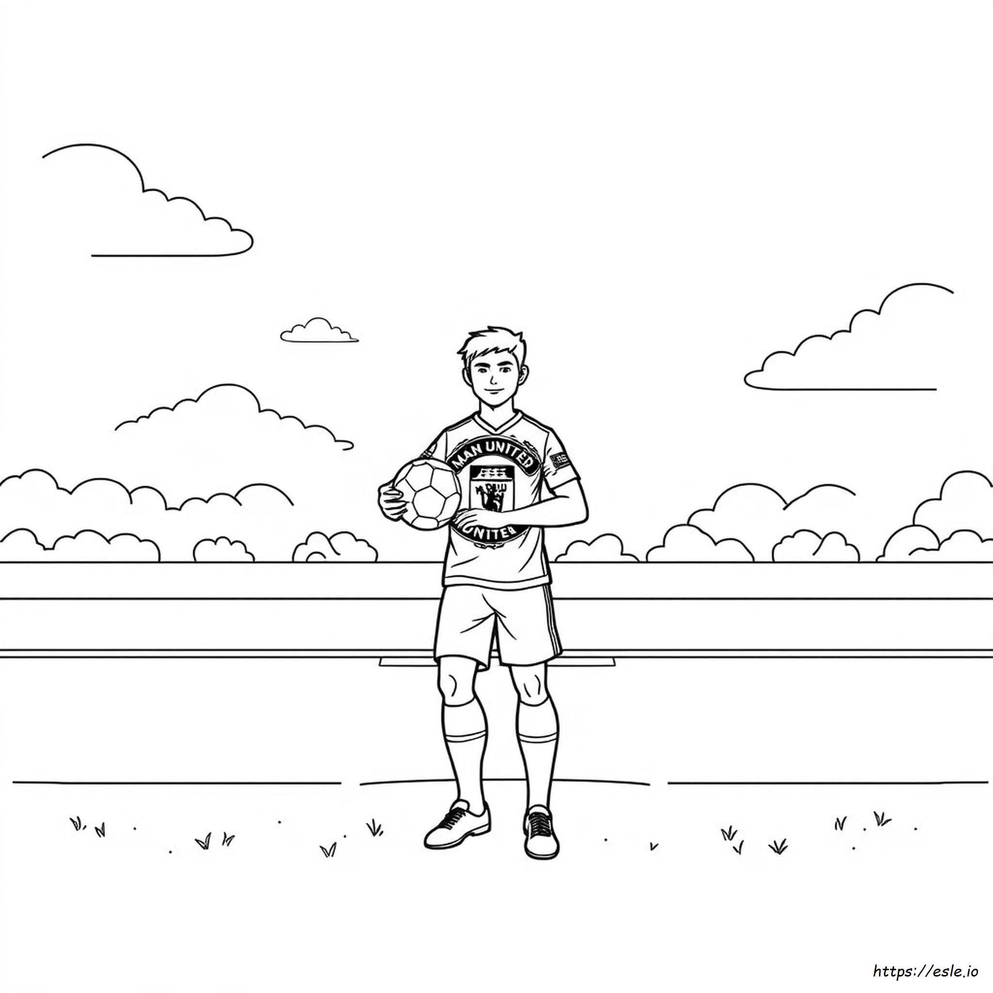Man Utd Colouring Pages