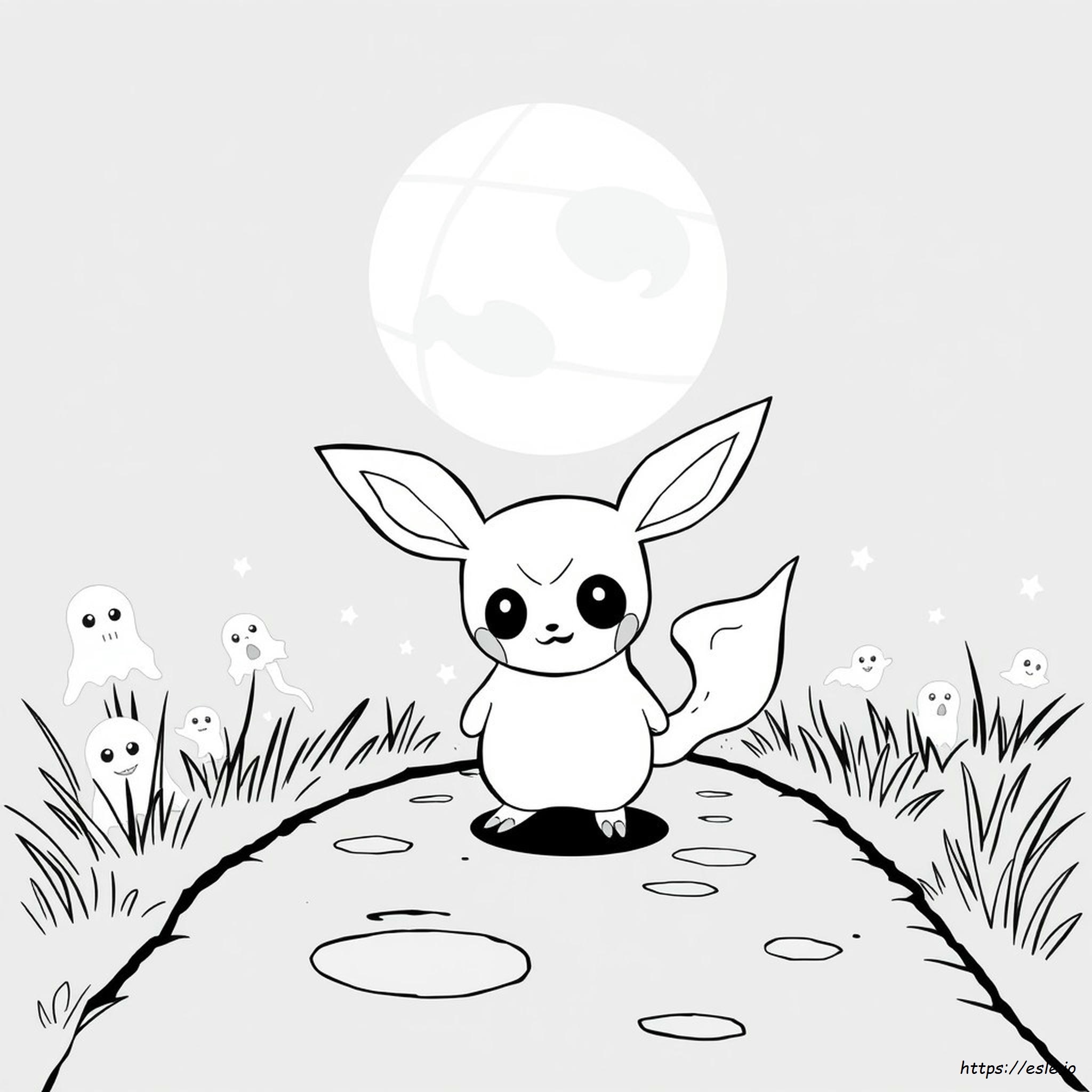 Printable Mimikyu Coloring Page