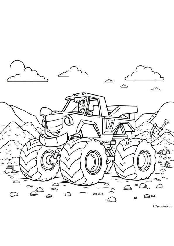 Kolorowanki Monster Truck Son Of A Digger