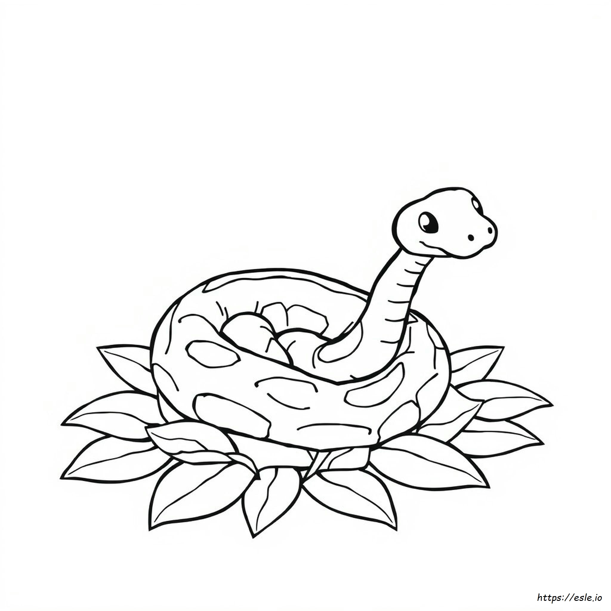 Serpente Carino Da Colorare E Stampare